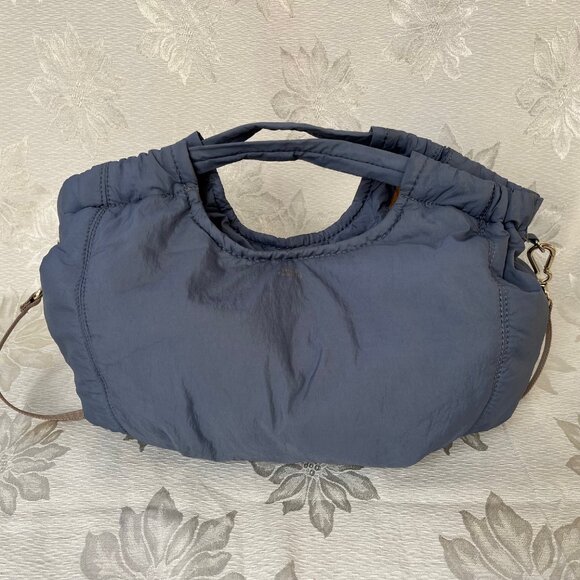 Vince Camuto Harlo Tote Pouchy Purse Handbag Crossbody Blue - Picture 2 of 16